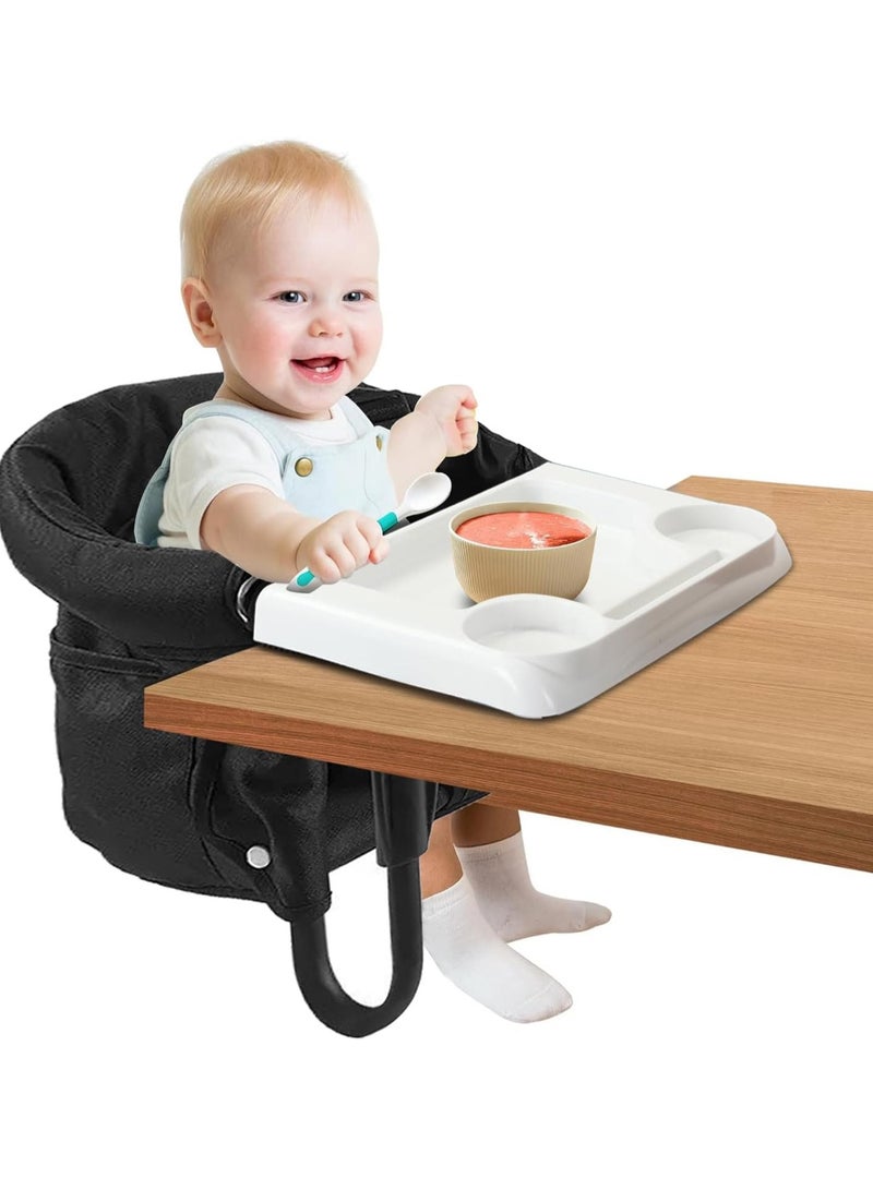 Gonice Gonice Baby High Chair, Hook On High Chair, Foldable Fast Feeding Seat with Storage Bag, Baby Dining Chair, Portable booster seat, Clip On and Fast Table Chair with Removable Seat for Home and Travel - Image 1