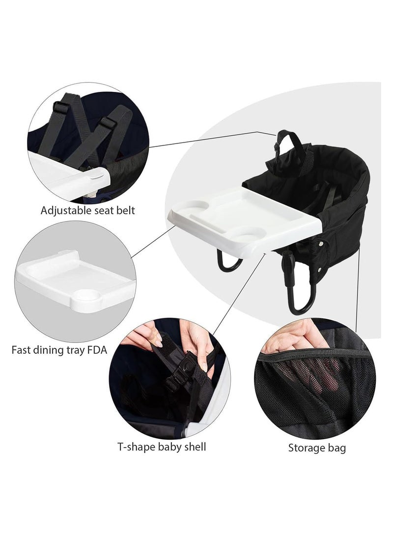 Gonice Gonice Baby High Chair, Hook On High Chair, Foldable Fast Feeding Seat with Storage Bag, Baby Dining Chair, Portable booster seat, Clip On and Fast Table Chair with Removable Seat for Home and Travel - Image 4