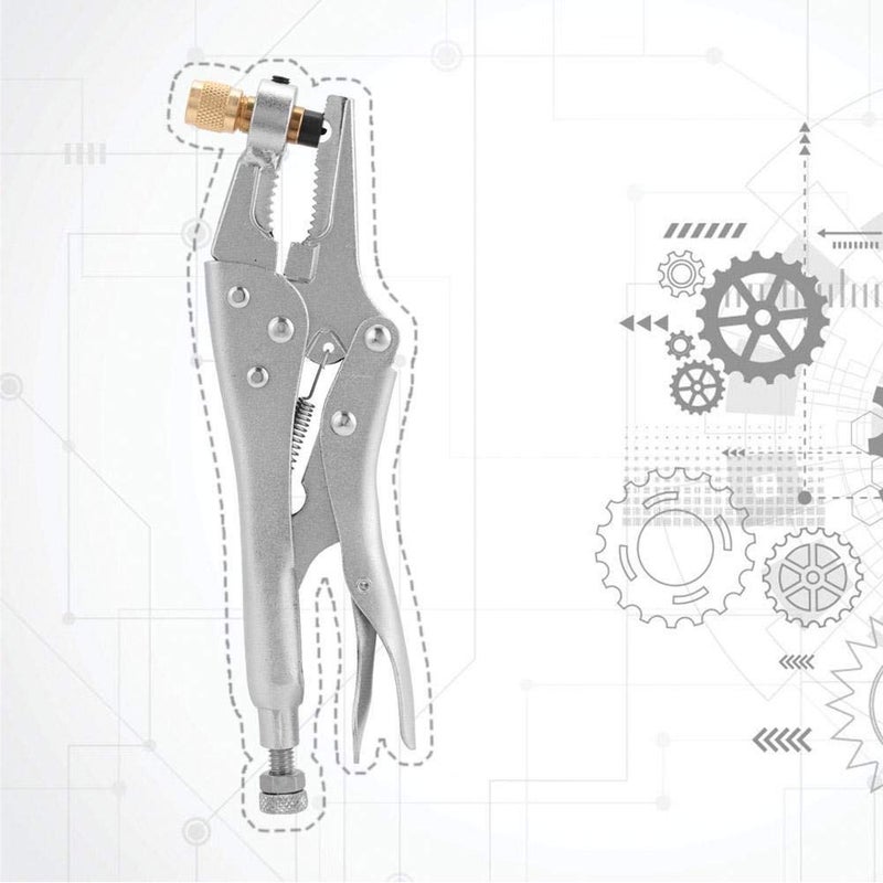 Maxmartt Air Conditioner Welding Hand Tools Refrigerant Recovery Refrigeration Tube Locking Plier Refrigeration Tube Steel Locking Plier Tool - Image 4