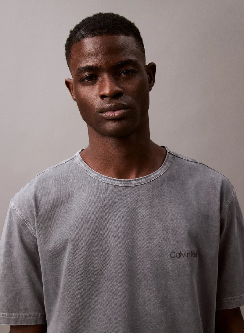 كالفن كلاين تيشيرت مريح قطن % - Image 4