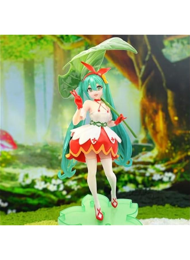 Miku Figure Anime Girl Figure Autumn Dress Maple Leaves PVC Toy Doll Action Figures Desktop Ornaments Decoration  - Image 4