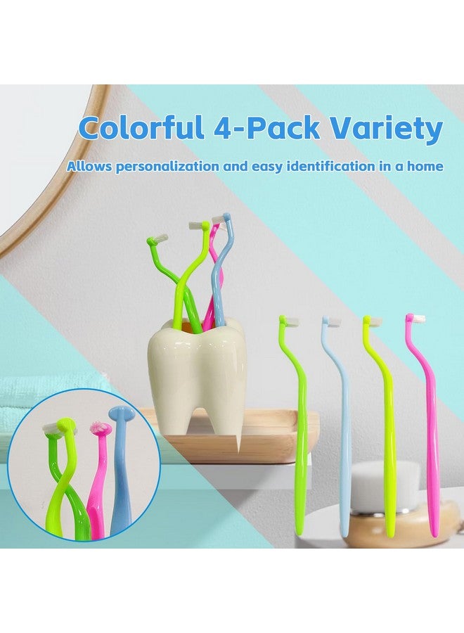 Ceonam Crossaction Deep Reach Manual Toothbrush, Soft, 2 Count - Image 4