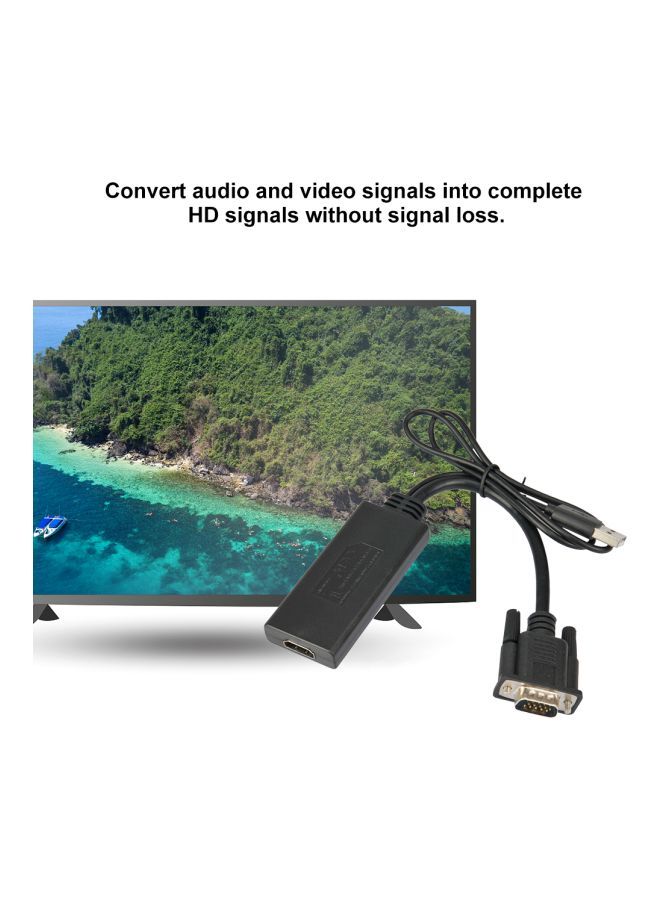 NIBEMINENT HD To VGA Adapter V7454 Black  - Image 3