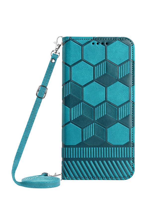 S-TOP Case For Samsung Galaxy A03 166mm Crossbody Football Texture Magnetic PU Phone Case - Image 2