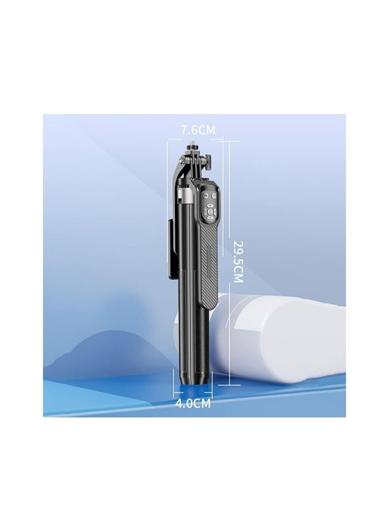 HMC Phone Selfie Stick with Bluetooth Remote, Extendable Tripod Stand, Dual Fill Lights for TikTok, Vlogging & Video Recording - Image 5