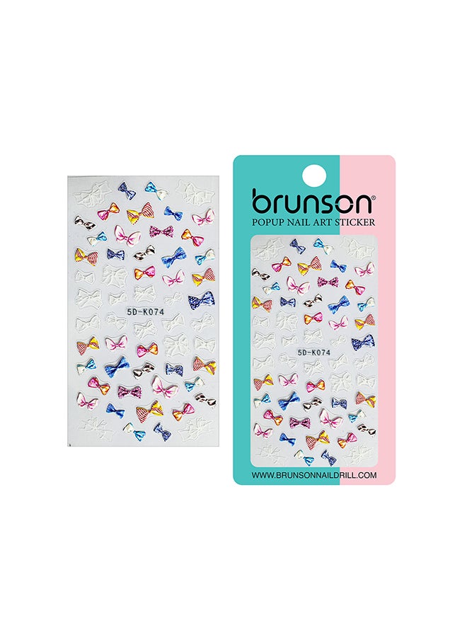 ملصقات زهور 5D رائعة ذاتية اللصق لتزيين الأظافر 5D-k074