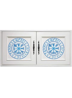 Usnyabni Viking Compass Stencil, 10 x 10 inch (M) - Vegvisir Runic Nordic Compass Design Stencils for Painting Template Symbol of Protection and Guidance  - Image 3
