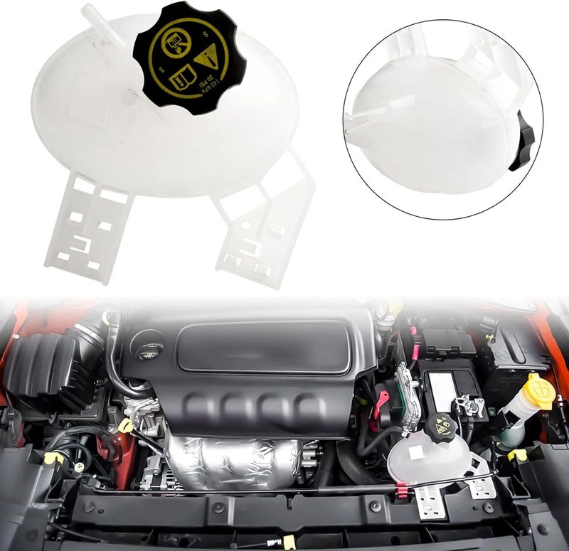 Easy Installation Car Engine Coolant Reservoir Radiator Expansion Tanks Fitment for 500X 68289857AA 68327756AA CH3014170 Engine Coolant Reservoir - Image 3