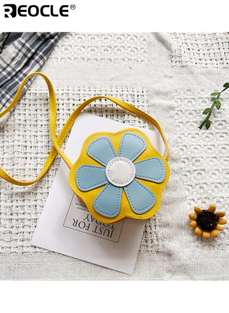 ريوكل حقيبة صدر صغيرة للأطفال على شكل وردة حقيبة كتف يومية عارضة حقيبة تخزين محمولة بتصميم لطيف - Image 2