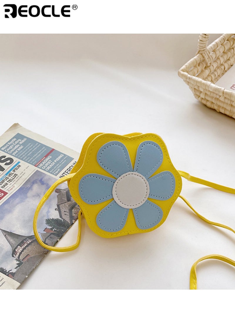 ريوكل حقيبة صدر صغيرة للأطفال على شكل وردة حقيبة كتف يومية عارضة حقيبة تخزين محمولة بتصميم لطيف - Image 4