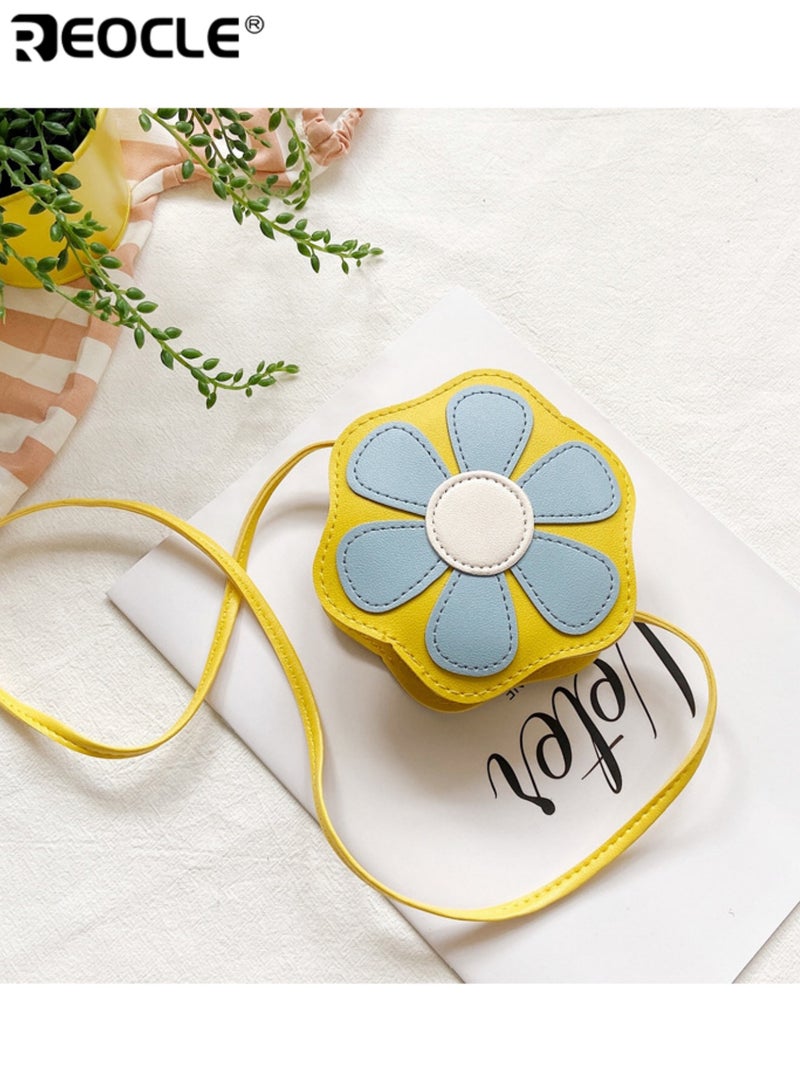 ريوكل حقيبة صدر صغيرة للأطفال على شكل وردة حقيبة كتف يومية عارضة حقيبة تخزين محمولة بتصميم لطيف - Image 3