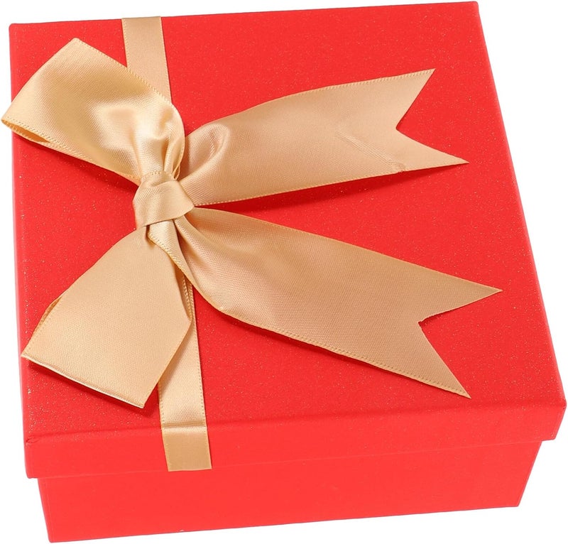 SWETRACE Red Small Box 15x15x7cm for Wedding Candy, Party Favor, and Birthday Presents – Decorative Empty Favor Packaging Box for Bridesmaid and Celebration Wrapping - Image 1