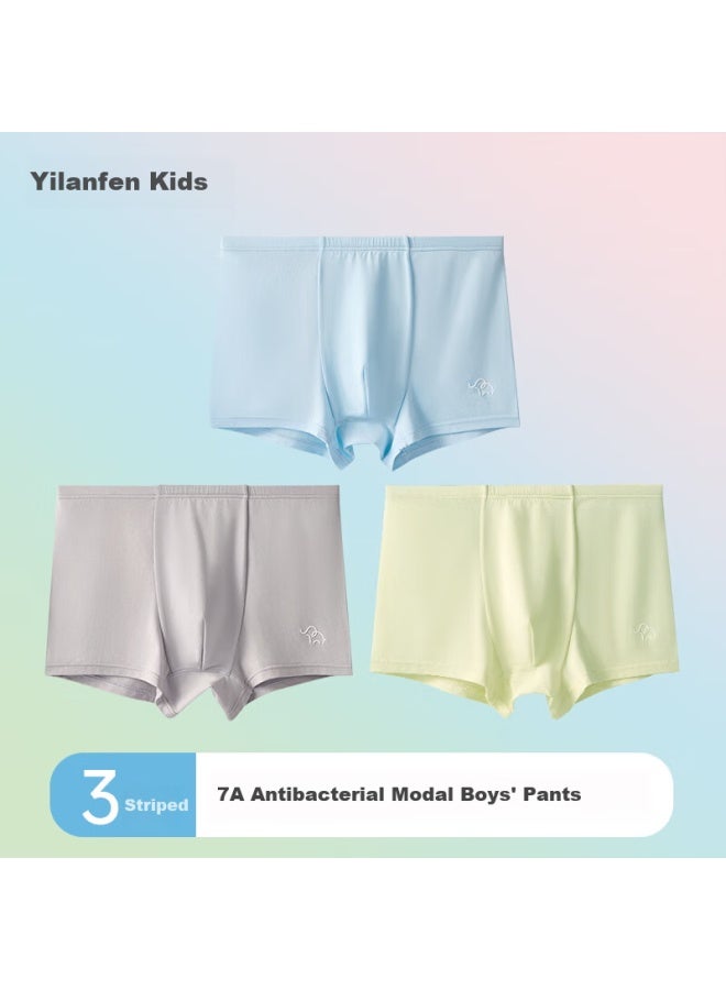 Yilanfen Boys' Antibacterial Modal Boxer Briefs For Teenage Boys - Image 1