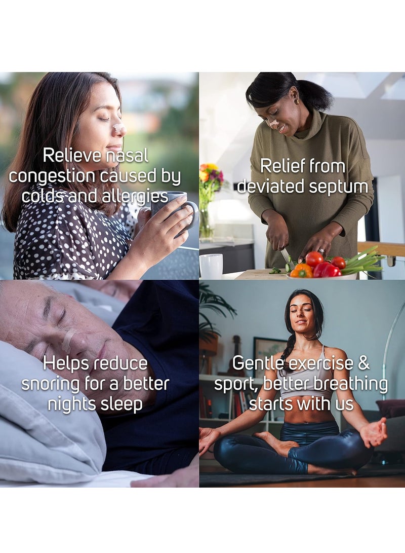 بريث شريط الأنف بريث الأصلي / يخفف انسداد الأنف على الفور | يساعد في تقليل الشخير | خالٍ من الأدوية - Image 2