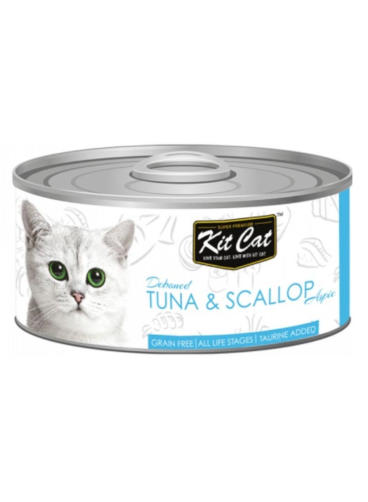 Kit Cat Cat Wet Food Deboned Tuna And Scallop Flavor 80g Pack Of 6 - Image 2