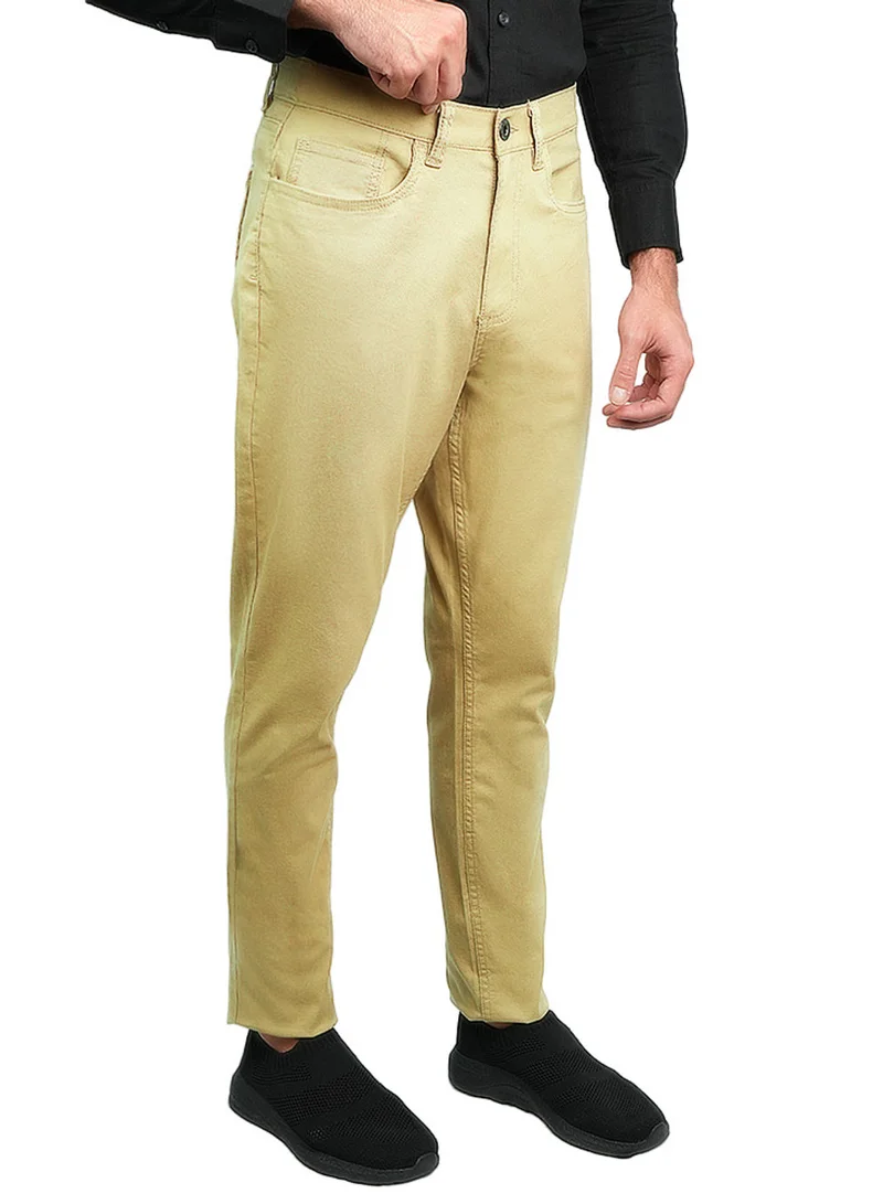 Men’s Cotton Regular Taper Stretch Twill Khakis