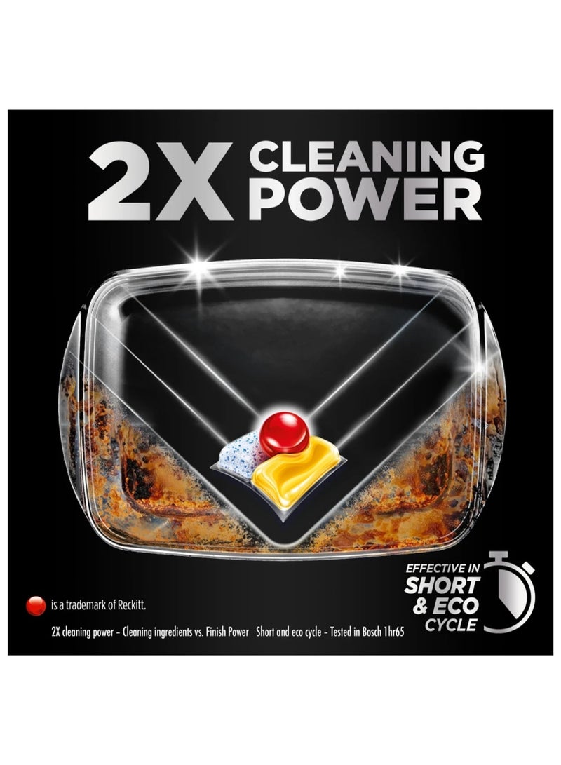 Finish Powerball Ultimate All in One Dishwasher Tablets, Lemon Sparkle Scent, 224 Tabs - Image 3
