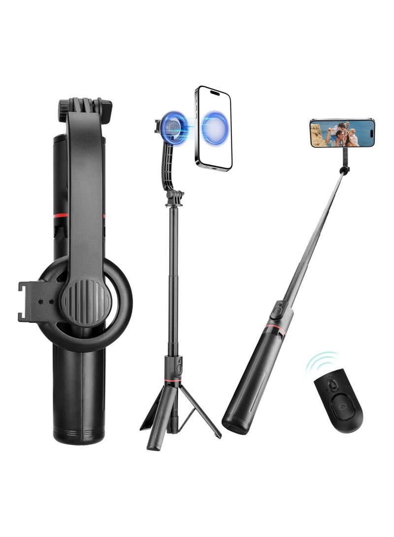 FARROBIZZ MagSafe Tripod for iPhone 41" Selfie Stick Tripod Phone with Remote, Phone Tripod for Video Recording, Cell Phone Tripod Mount Stand for Cellphone  - Image 1
