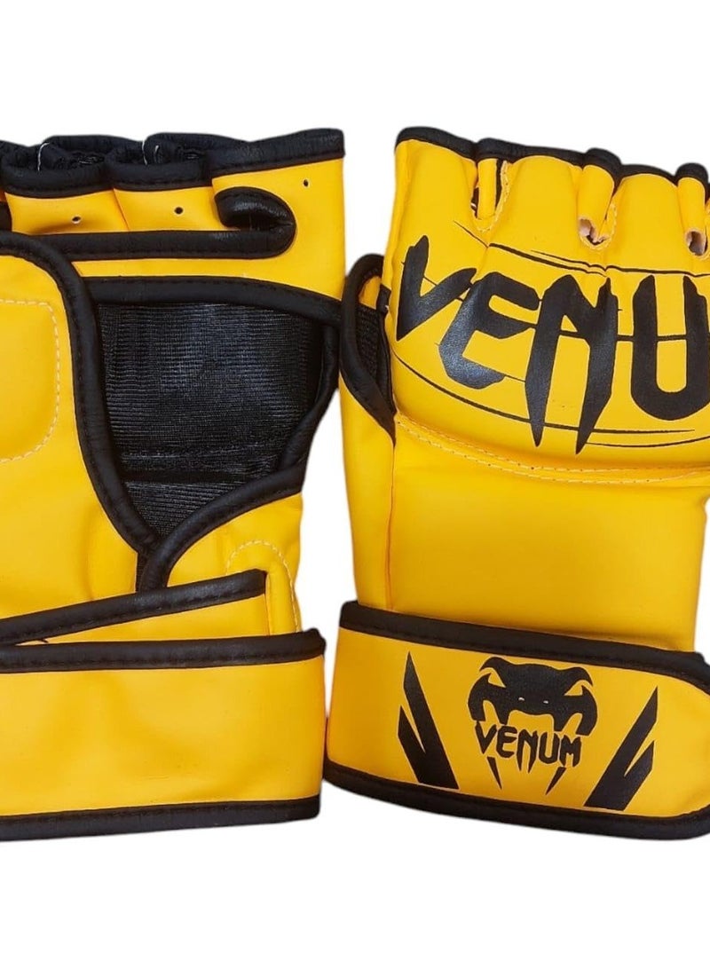فينوم جونتي بوكس – قفازات ملاكمة قوية ومتينة للتدريب والمباريات (أصفر) - Image 2