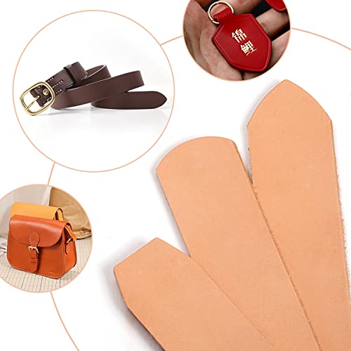 WUTA Hollow Punch Cutter Tool, Leather Punching Die Cutting Mold, Manual Leather Punch Tool Hole Puncher Cutter, Leather Craft Tools Kit for Handmade DIY Leather Craft (Flat End Shape) - Image 4