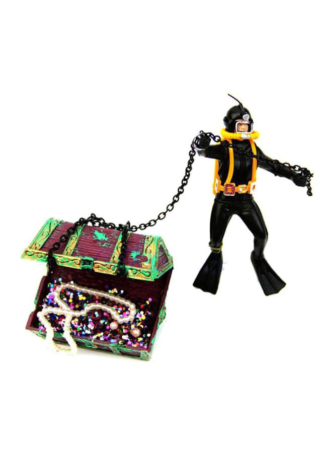 NIBEMINENT Decorative Aquarium Floating Diver Ornament Multicolour