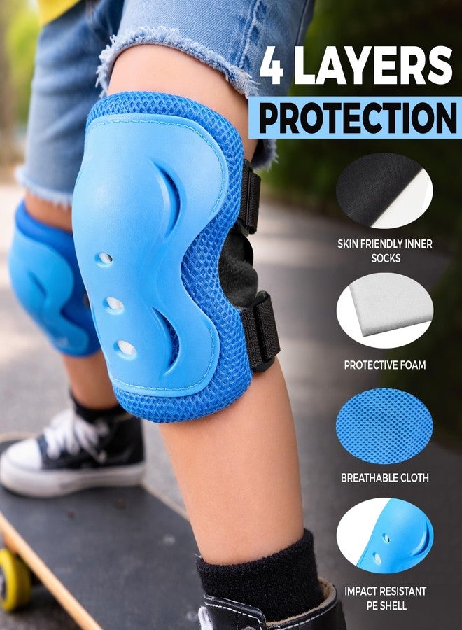 JASPO Neo Kids Protective Gear Set | SX-4 | Knee Pads, Elbow Pads & Wrist Guards for Skating, Cycling & Skateboarding (Extra Small Size) - Image 3