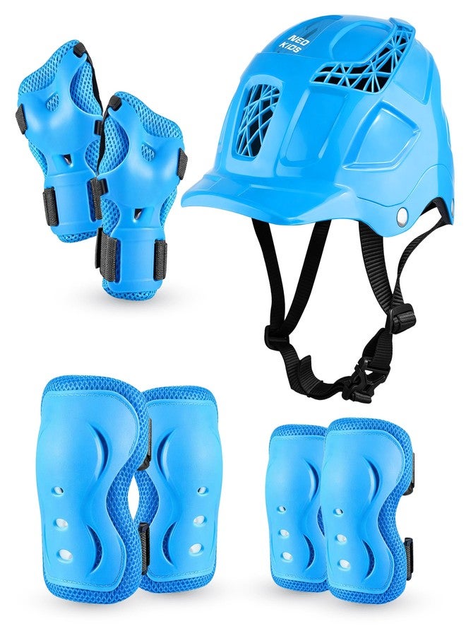 JASPO Neo Kids Protective Gear Set | SX-4 | Knee Pads, Elbow Pads & Wrist Guards for Skating, Cycling & Skateboarding (Extra Small Size) - Image 1