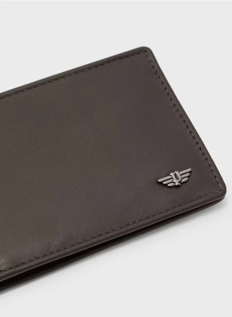 بوليس Nest Men's Wallet, Brown Genuine Textured Leather, Multiple Card Slots & Bill Compartment