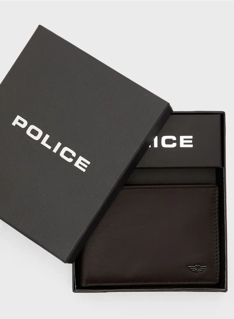 بوليس Nest Men's Wallet, Brown Genuine Textured Leather, Multiple Card Slots & Bill Compartment