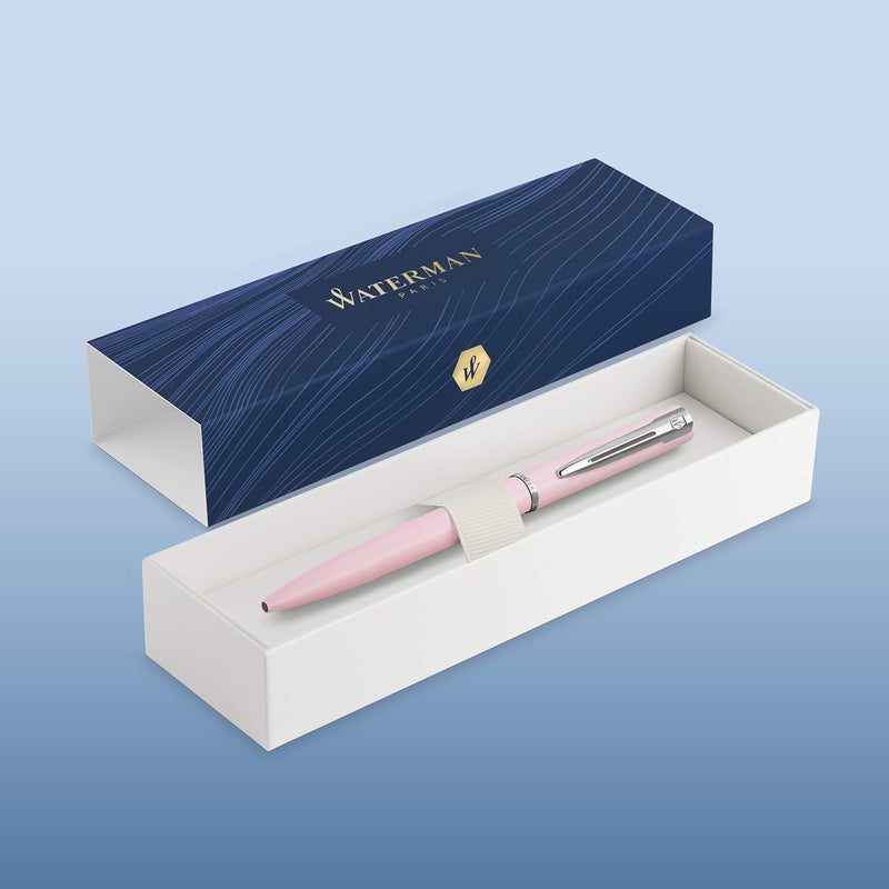 Waterman Allure Ballpoint Pen | Pastel Pink | Medium Nib | Blue Ink | Gift Box - Image 2