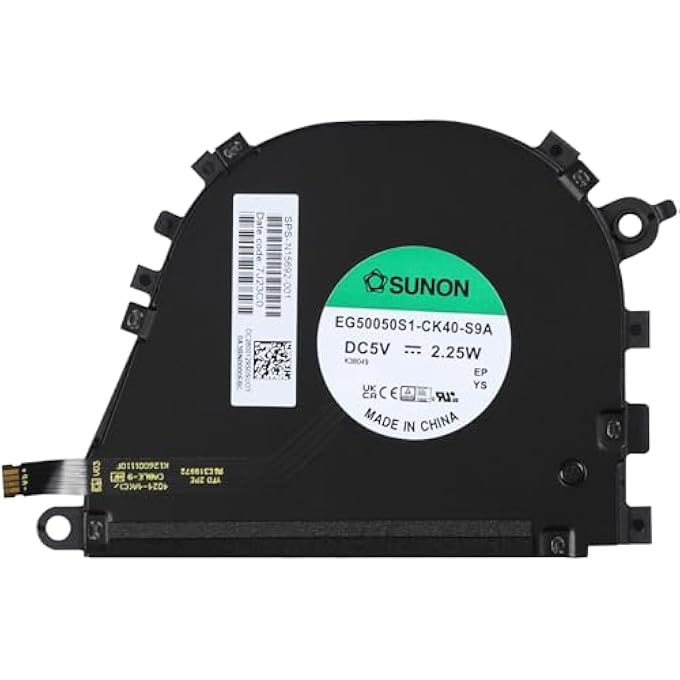 REPLACEMENT NEW CPU COOLING FAN FOR HP ENVY X360 13-BF 13-BF0013DX 13.3 INCH 2-IN-1 TPN-C161 N15692-001 EG50050S1-CK40-S9A ND75C44-21J01 DC5V 0.5A - Image 1