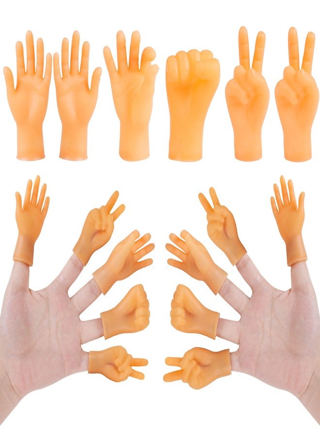 STEFORD 30 PCS Tiny Finger Hands, Mini Rubber Finger Puppets Funny Little Small Hands for Fingers, Cats, Shows, Parties, Games - Image 1