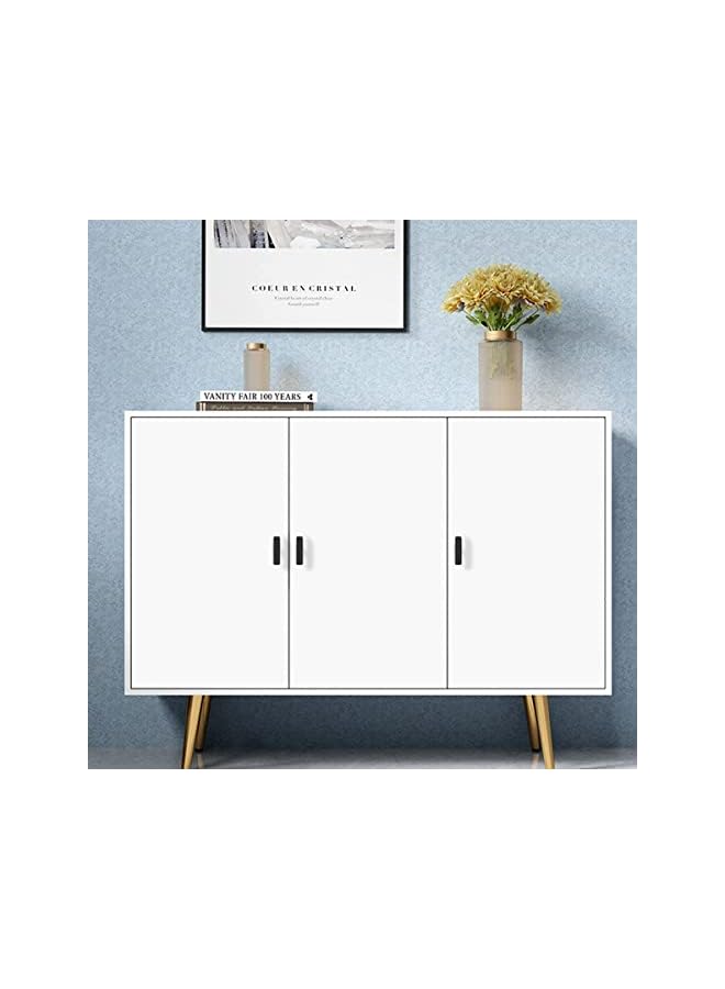 The Bros Modern Europe Style Alloy Pull Handle Cabinet Wardrobe Furniture Door Knobs for Home Bedroom (Black)- 12 Pieces - Image 2