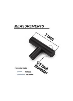 The Bros Modern Europe Style Alloy Pull Handle Cabinet Wardrobe Furniture Door Knobs for Home Bedroom (Black)- 12 Pieces  - Image 4