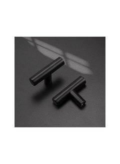 The Bros Modern Europe Style Alloy Pull Handle Cabinet Wardrobe Furniture Door Knobs for Home Bedroom (Black)- 12 Pieces  - Image 3