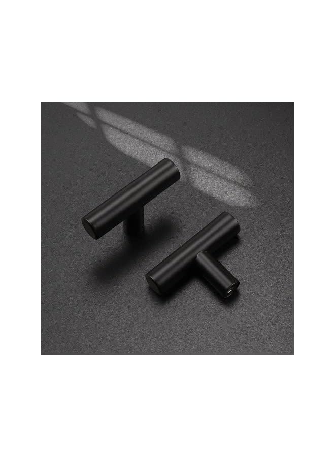 The Bros Modern Europe Style Alloy Pull Handle Cabinet Wardrobe Furniture Door Knobs for Home Bedroom (Black)- 12 Pieces - Image 3