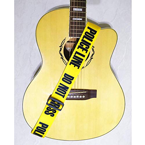 MUSTANG Guitar Strap Acoustic Guitar Strap Electric Guitar Straps with Leather Ends Adjustable Classical Suitable For Bass Electric & Acoustic Guitars (Yellow) - Image 5