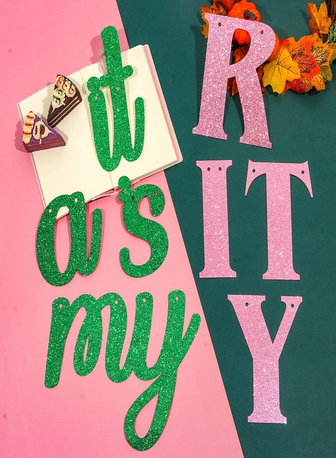 RANERVZ Pre-Strung Glitter Defying Gravity It's My Birthday Banner Witch Party Decorations Good Bad Witch Birthday Party Decorations Witches Bachelorette Decorations for Princess Magic Witchy Movie Party Decorations - Image 4