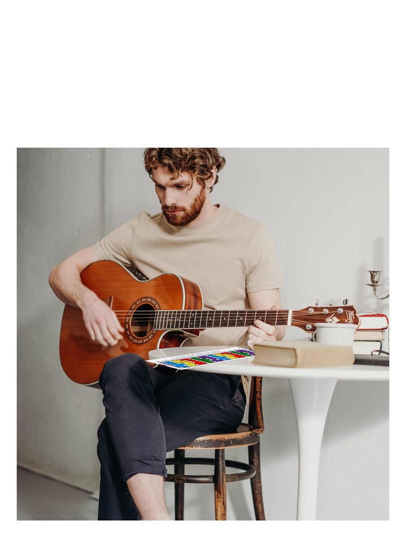 Generic Guitar Scales Sliding Ruler, Chord Scales Chart Pentatonic, Sliding Ruler Guitar Chord Trainer Tool with Manual Accessories, 11x3.15in Guitar Practice Learning, Guitar Gift for Beginners Guitarists  - Image 5