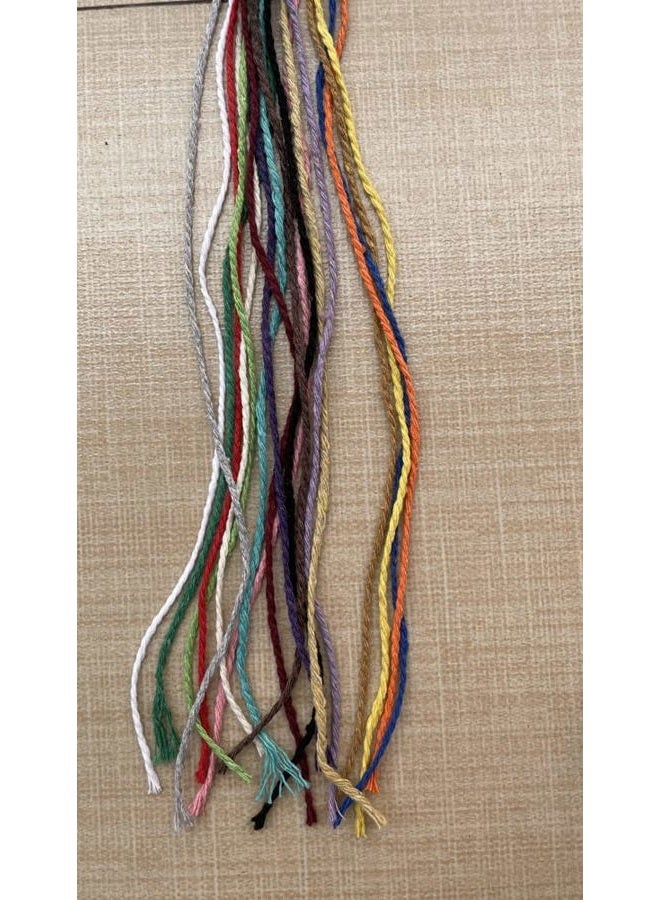 FLIPPED (100 Yards/2mm/19 Colours)100 DIY Craft Macrame Natural Cotton Rope Craft Making Knitting Cord Rope DIY Wedding Decor Supply (Black) - Image 5