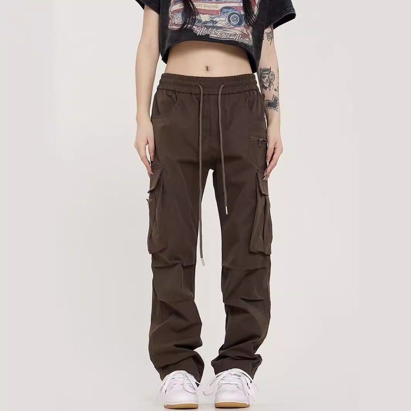 American Style Overalls Street Loose Straight Korean Style Summer Couples Fashionable Casual All-Match Wide-Leg Pants For Teenagers - Image 3