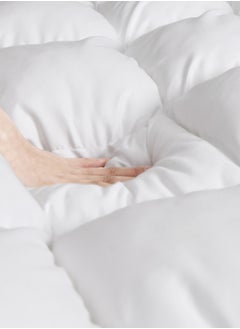 Master Home Textile Microfiber Mattress Topper, Fits 160 x 200 cm Queen Size Ded, 14 cm Extra Thick, With 35 cm Deep Pocket, Queen Size  - Image 5