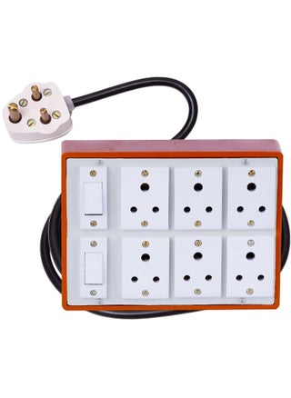 Cordnet Premium Extension BoardWIth Brown Six Socket Two Switch 10 Meter Long Wire - pzsku/Z14D1F5B85A0A7945B5C3Z/45/1748244032/ed59141d-52d6-4914-bd44-b412bd15efd0