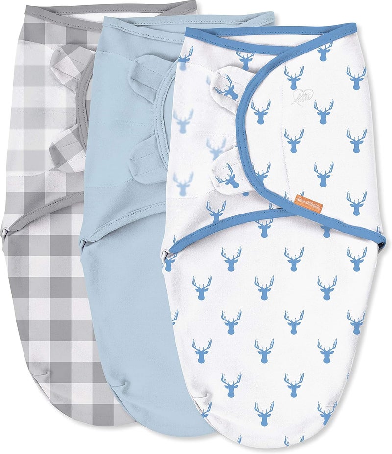 SwaddleMe سوادل مي الأصلي - الحجم صغير، 0-3 أشهر، 3-pack (أوه غزال) - Image 1