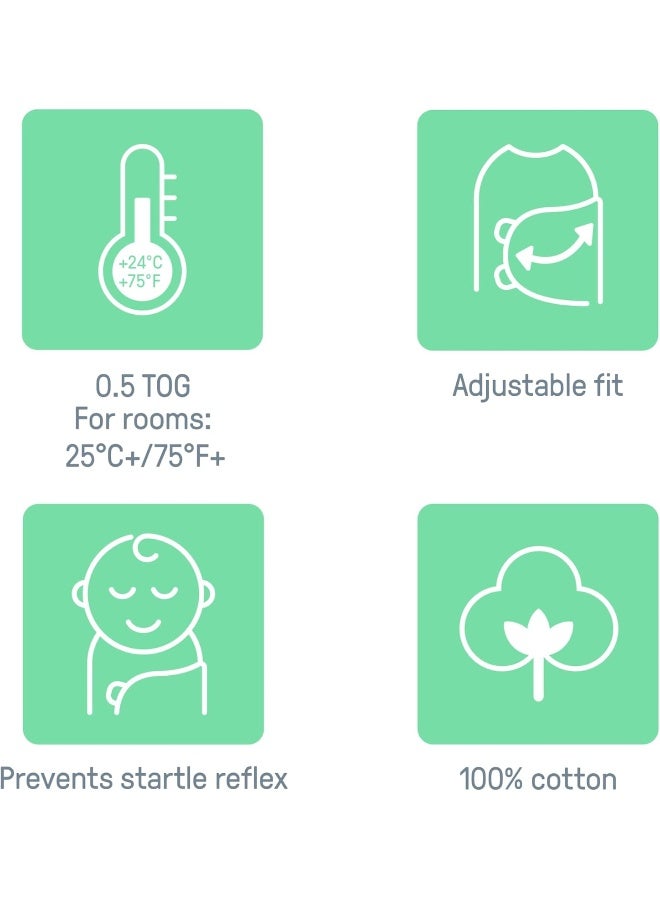 SwaddleMe سوادل مي الأصلي - الحجم صغير، 0-3 أشهر، 3-pack (أوه غزال) - Image 3