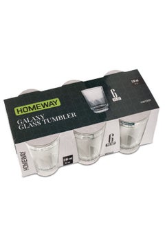 Homeway Homeway Glass Tumbler Crystal 6pcs Set – Elegant and Durable Drinkware Set  - Image 3