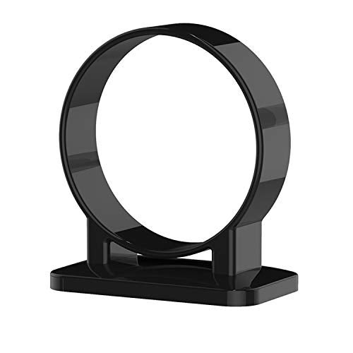 RAIKEDR Hair Dryer Holder, Bathroom Blow Dryer Stand, Hair Care Tools Holder Wall Mount, Styling Tool Organizer for Hair Dryer - Extra Large Rim (Black, L 3.7”×W 2.1”×H 4.3”) - Image 2