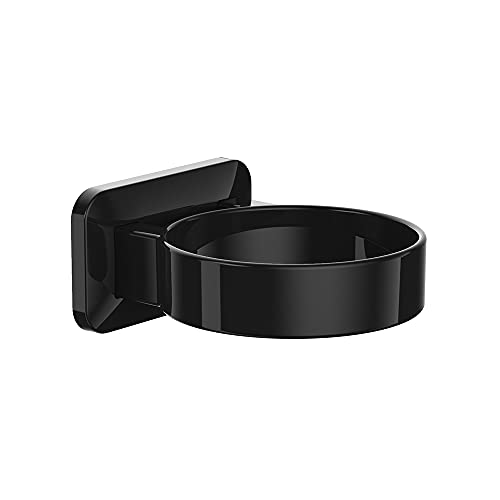RAIKEDR Hair Dryer Holder, Bathroom Blow Dryer Stand, Hair Care Tools Holder Wall Mount, Styling Tool Organizer for Hair Dryer - Extra Large Rim (Black, L 3.7”×W 2.1”×H 4.3”) - Image 5