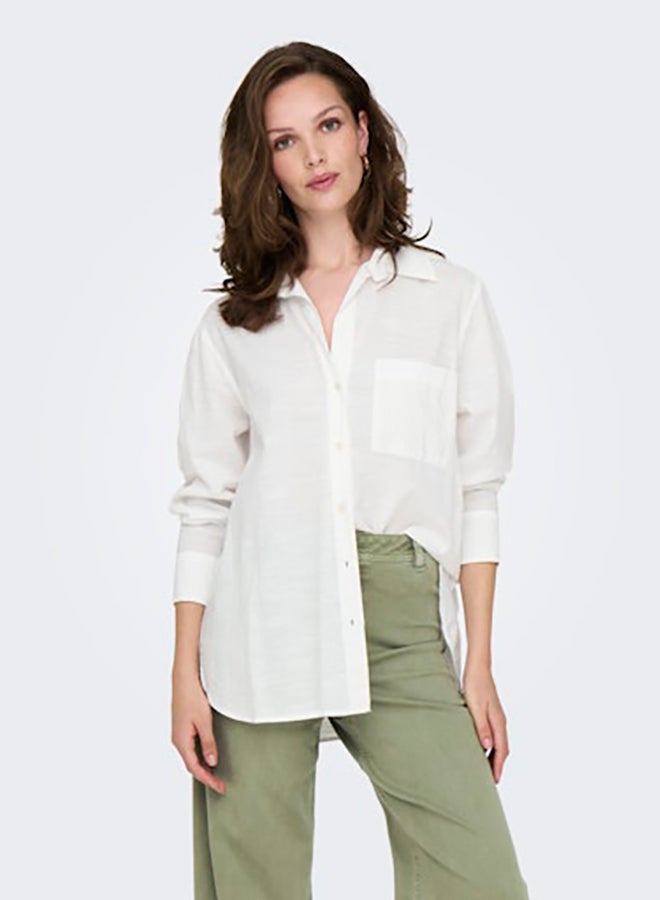 ONLY ONLY Womens Salina Longsleeve Shirt Woven  - Image 3