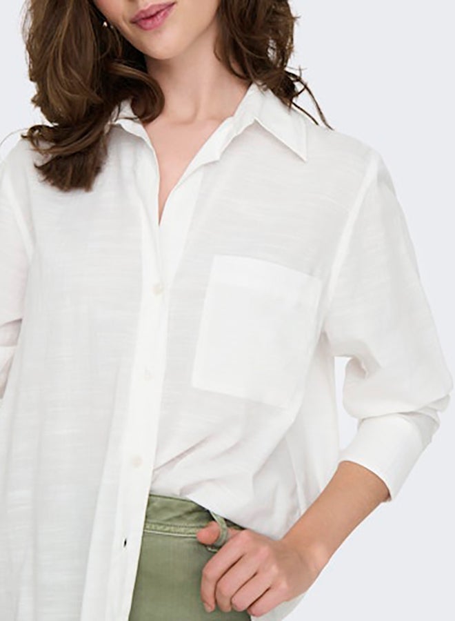 ONLY ONLY Womens Salina Longsleeve Shirt Woven  - Image 4